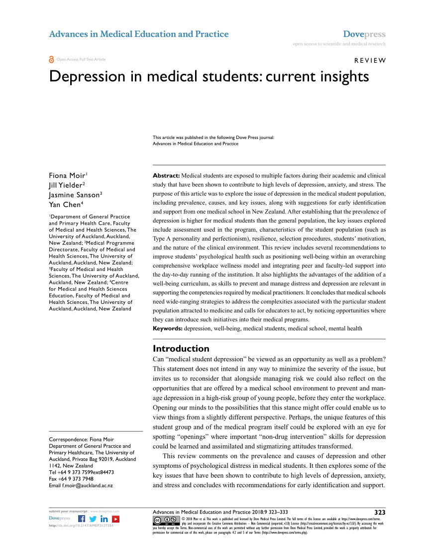 research study for depression