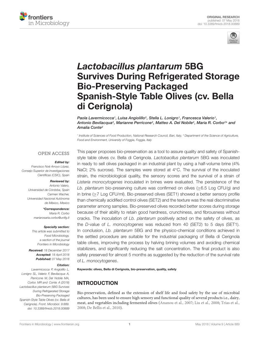 pdf  lactobacillus plantarum 5bg survives during