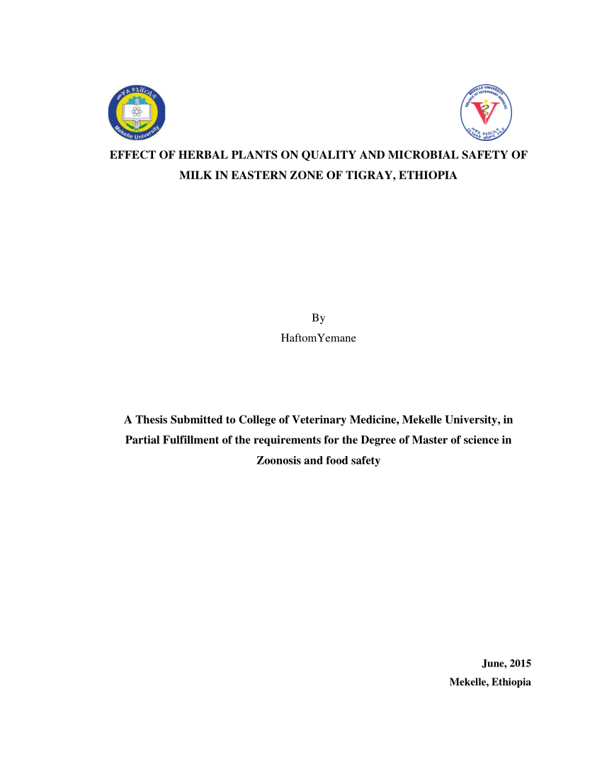 thesis title about herbal plants