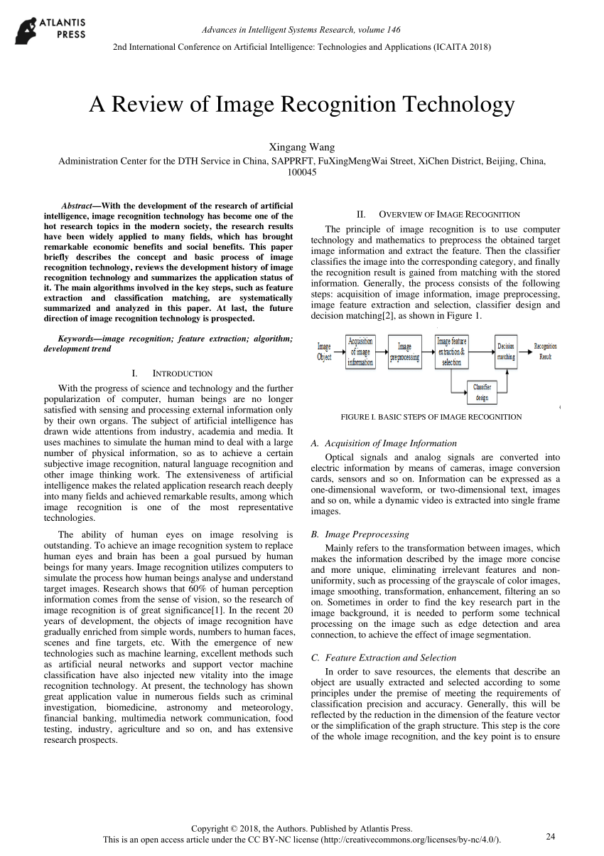 research paper on image recognition