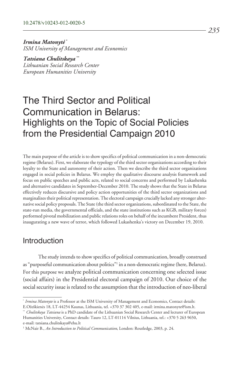 political communication research topics