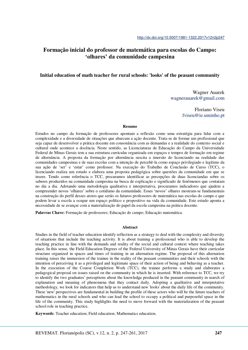 PDF) A Investigação, O Diálogo e a Criticidade Nos Projetos Pedagógicos De  Cursos De Licenciatura Em Educação Do Campo