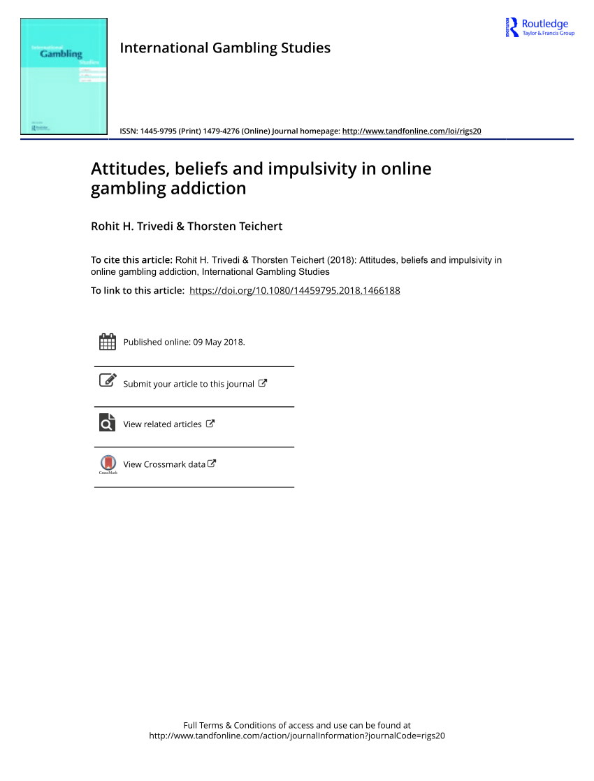 Gambling attitudes and beliefs survey questionnaires