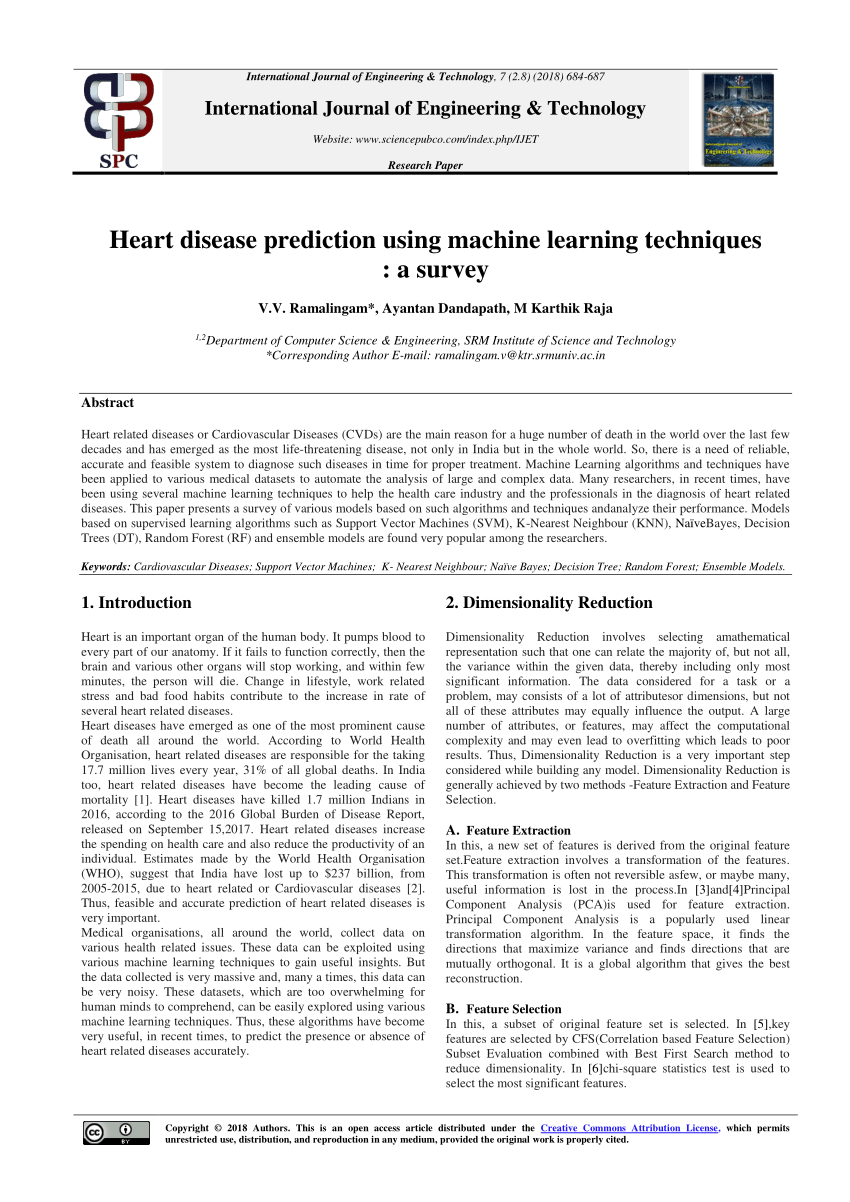 heart disease research paper