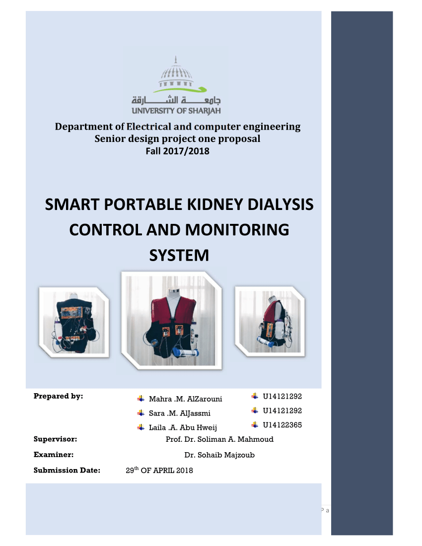 Pdf Smart Portable Kidney Dialysis Control And Monitoring System