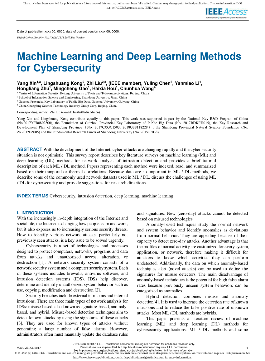 deep learning research papers ieee