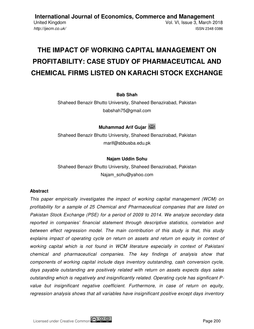phd thesis on working capital management
