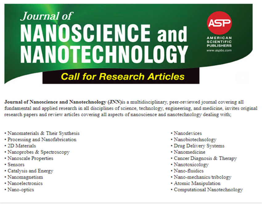 research article for nanotechnology