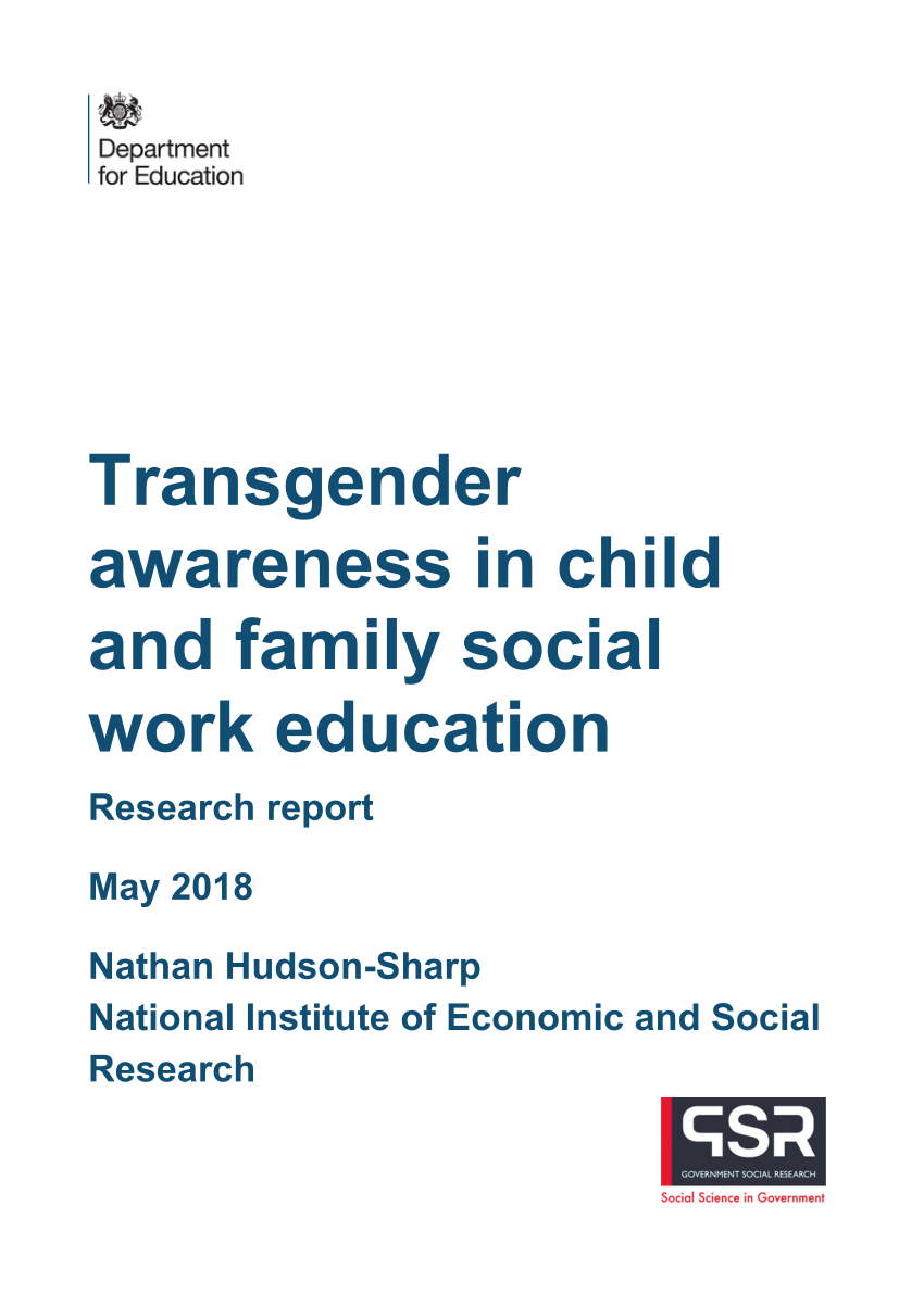 Pdf Transgender Awareness In Child And Family Social Work Education