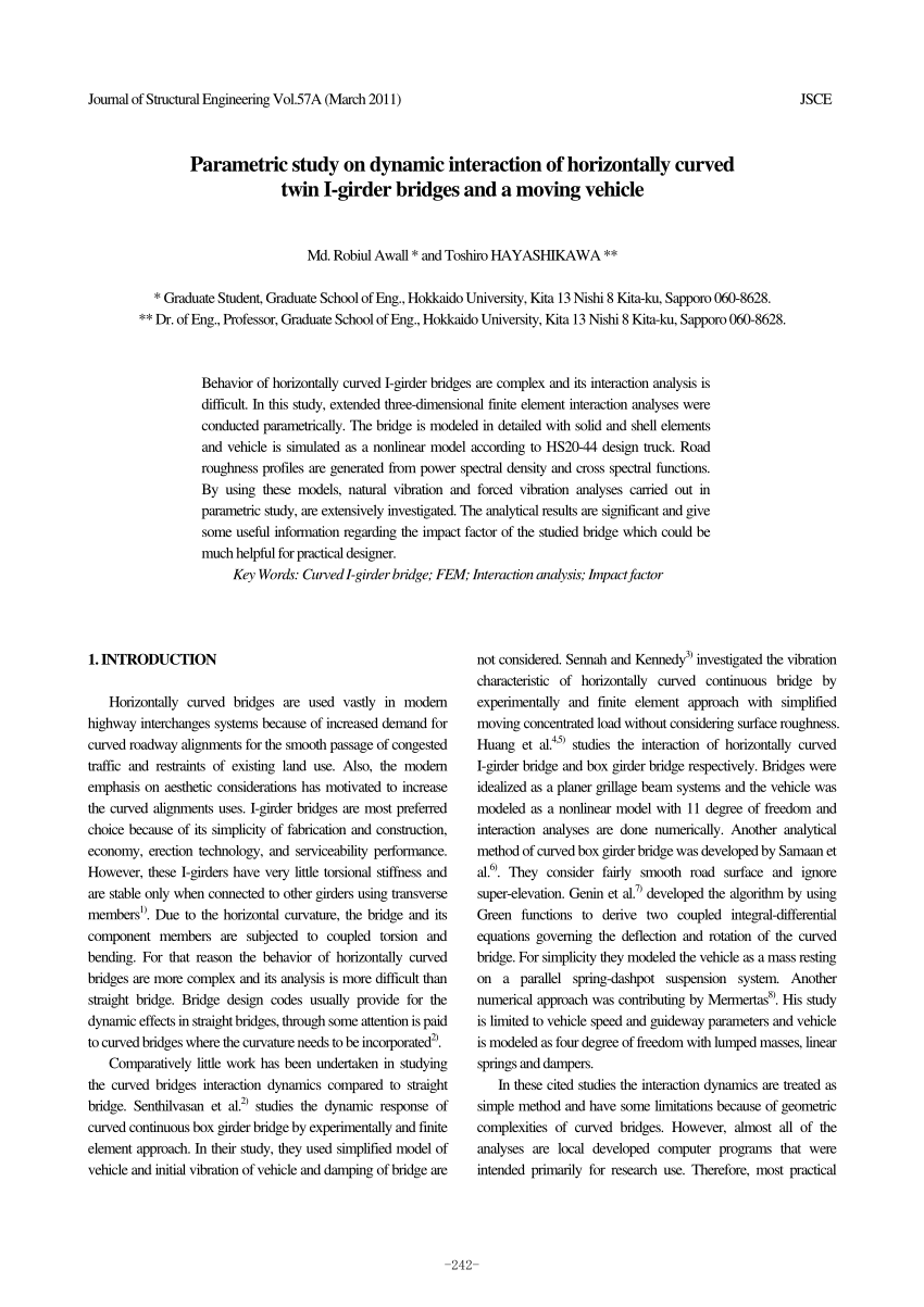 PDF) Parametric Study on Dynamic Interaction of Horizontally ...