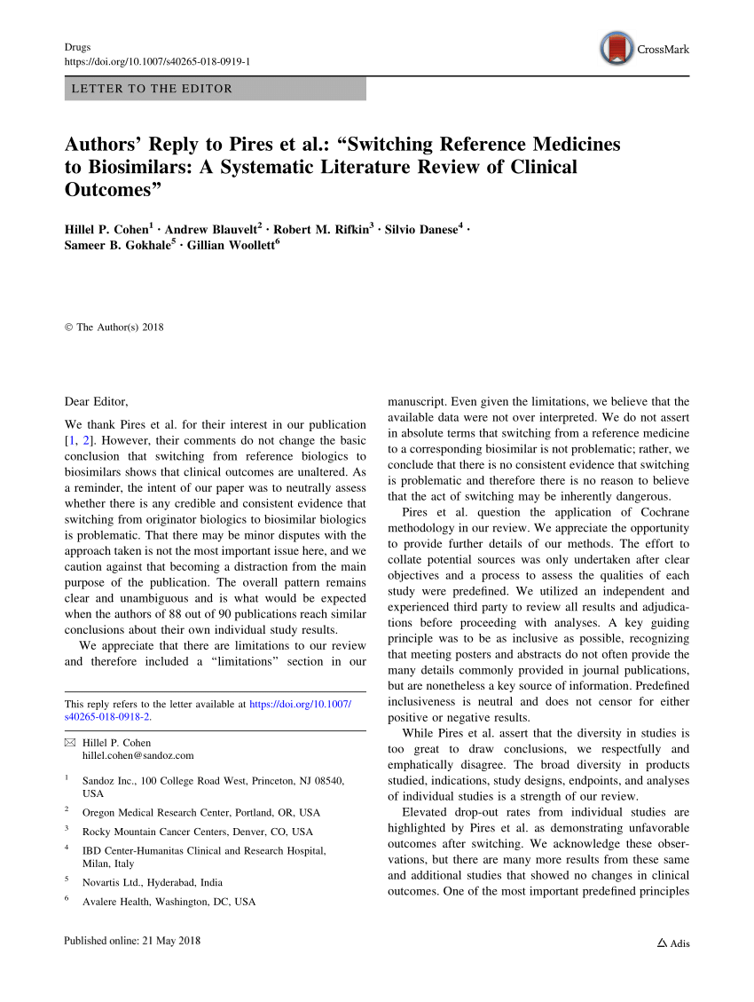 literature review medicines