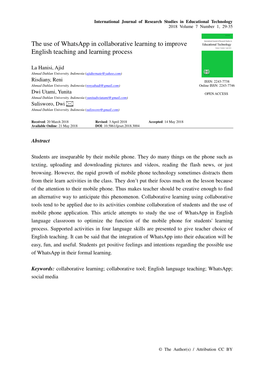 research paper on whatsapp pdf