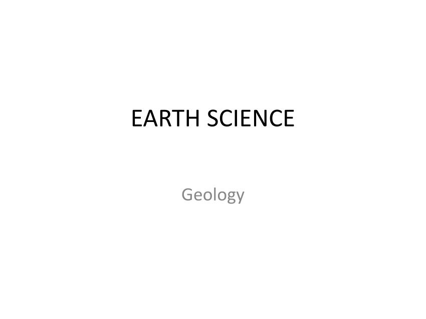 (PDF) Lecture notes in Geology