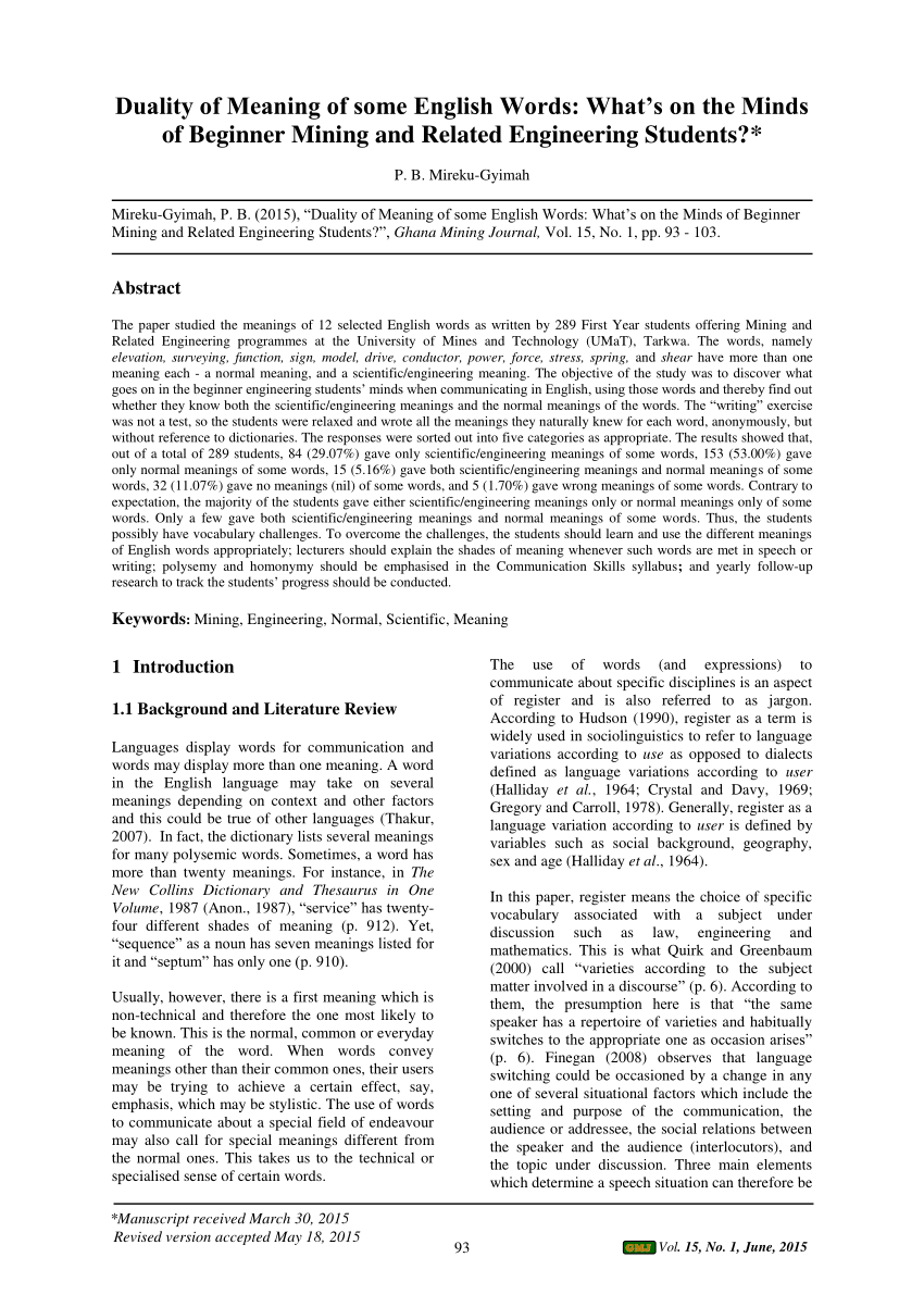 pdf duality of meaning of some english
