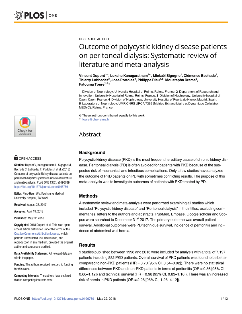 literature review of polycystic kidney disease