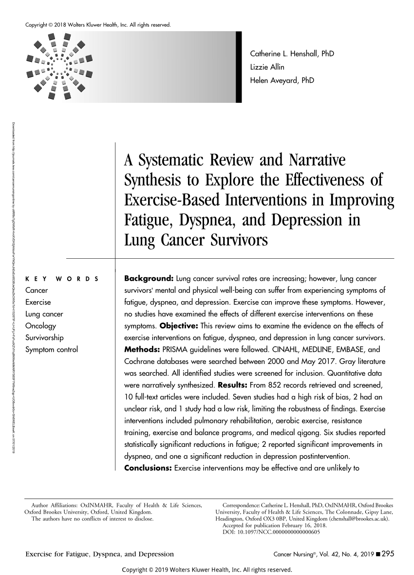 systematic review and narrative synthesis