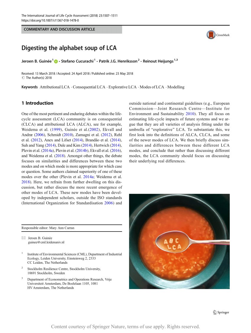 Pdf Digesting The Alphabet Soup Of Lca