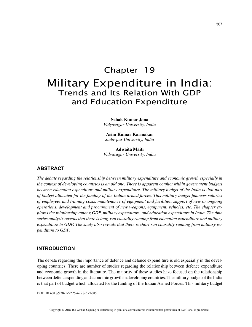 military expenditure research paper