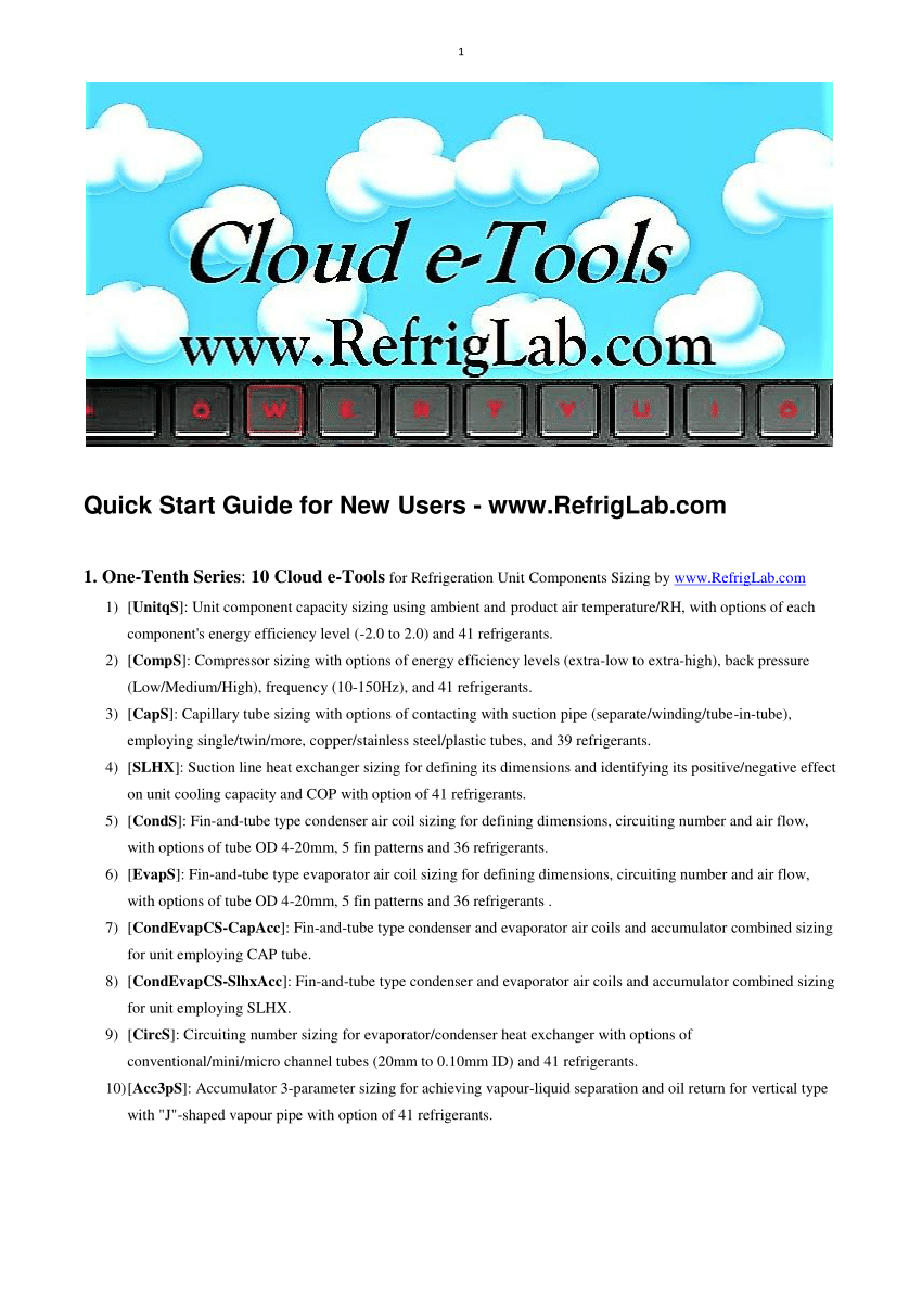 (PDF) Quick Start Guide for New Users-www.RefrigLab.com