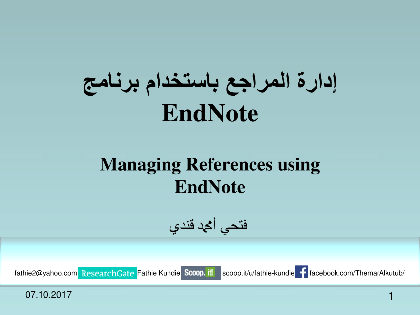 end note referencing