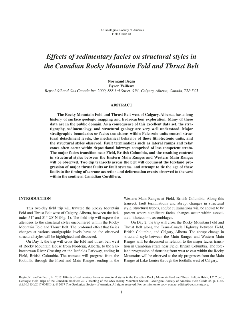 (PDF) Effects of sedimentary facies on structural styles in the