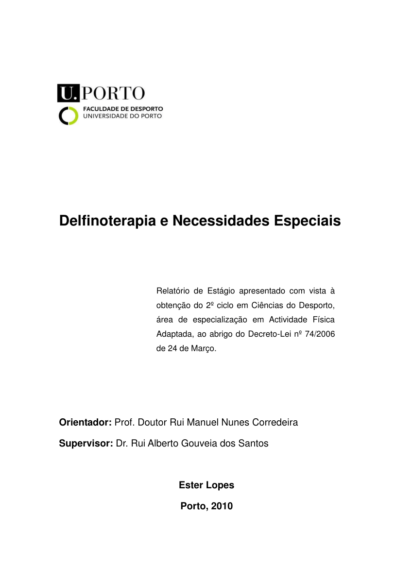 Pdf Delfinoterapia E Necessidades Especiais