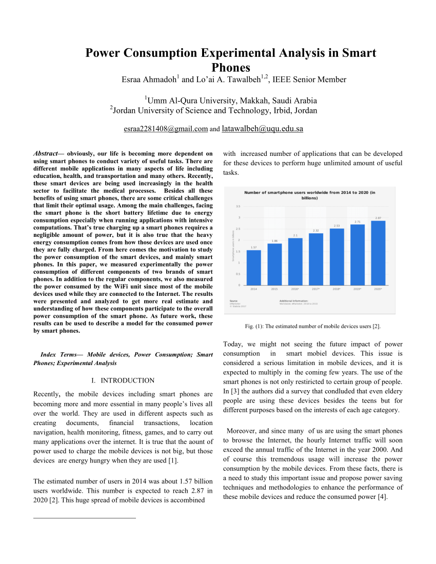 research paper of power consumption