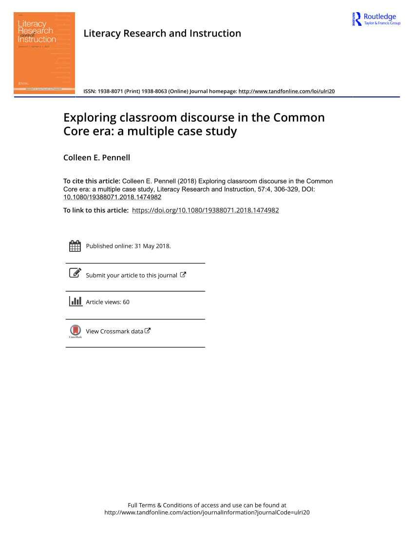 case study classroom discourse