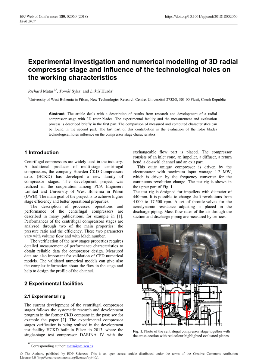 experimental investigation and modelling