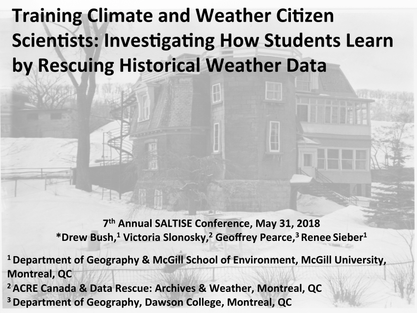 (PDF) Training Climate and Weather Citizen Scientists Investigating