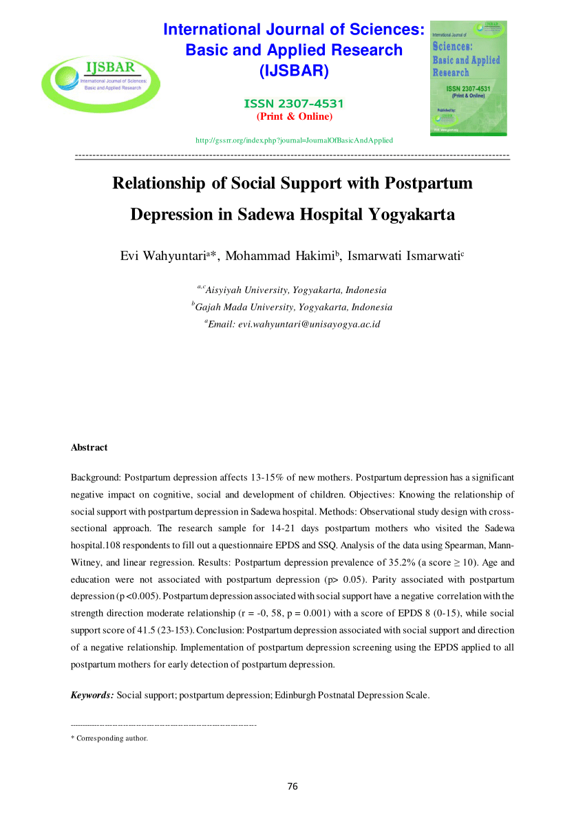 postpartum depression dissertation