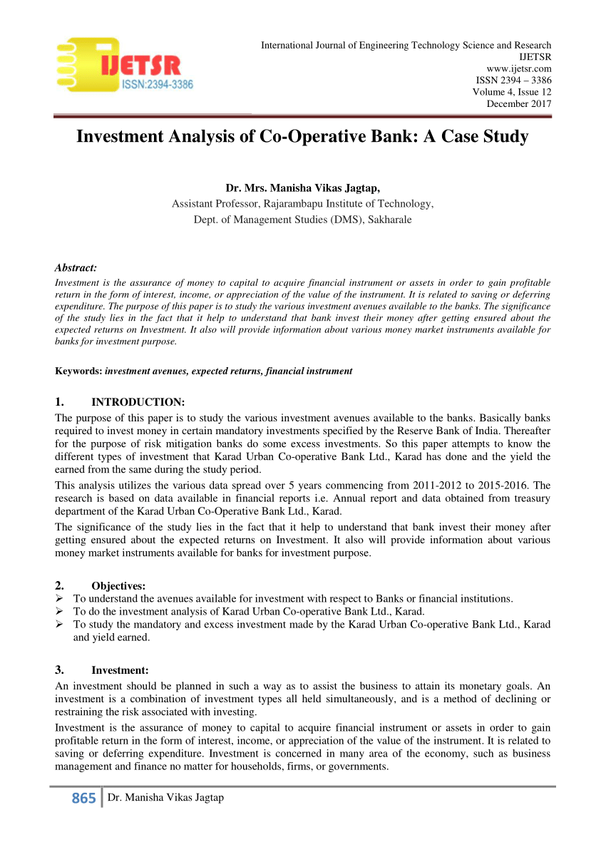 investment banking case study with solution pdf