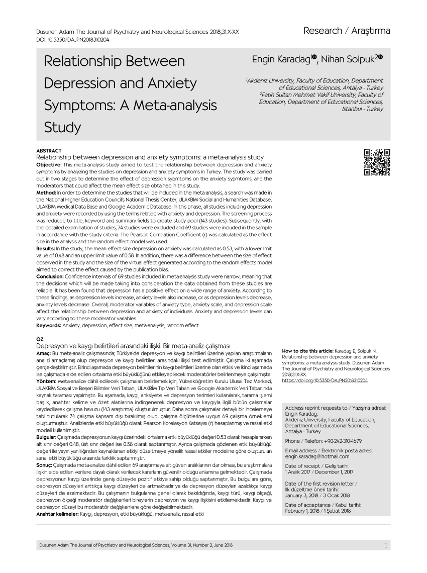 thesis on depression pdf
