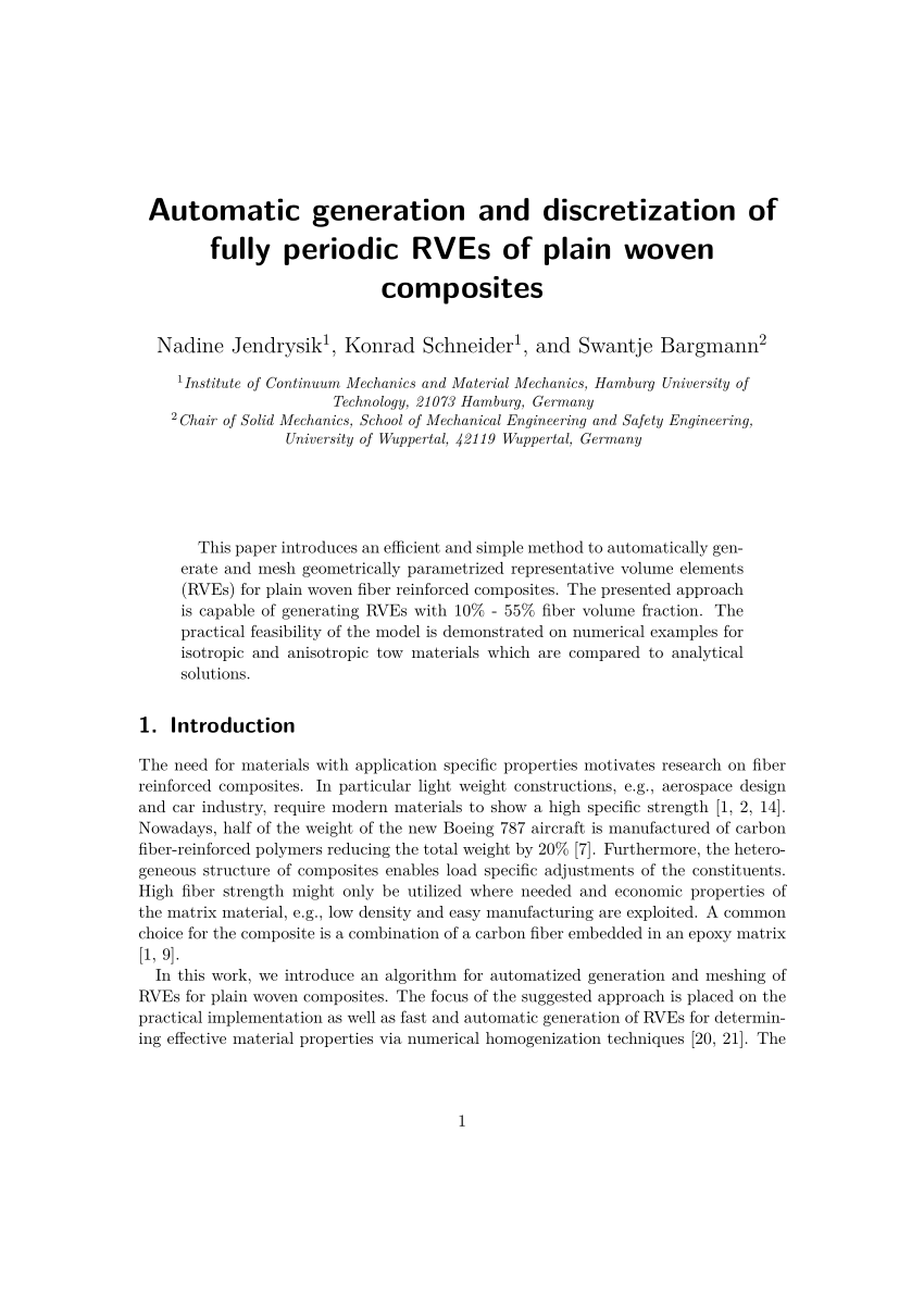 Pdf Automatic Generation And Discretization Of Fully