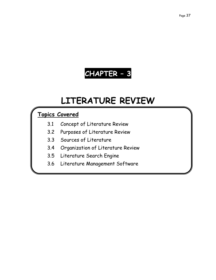 literature review guidelines pdf
