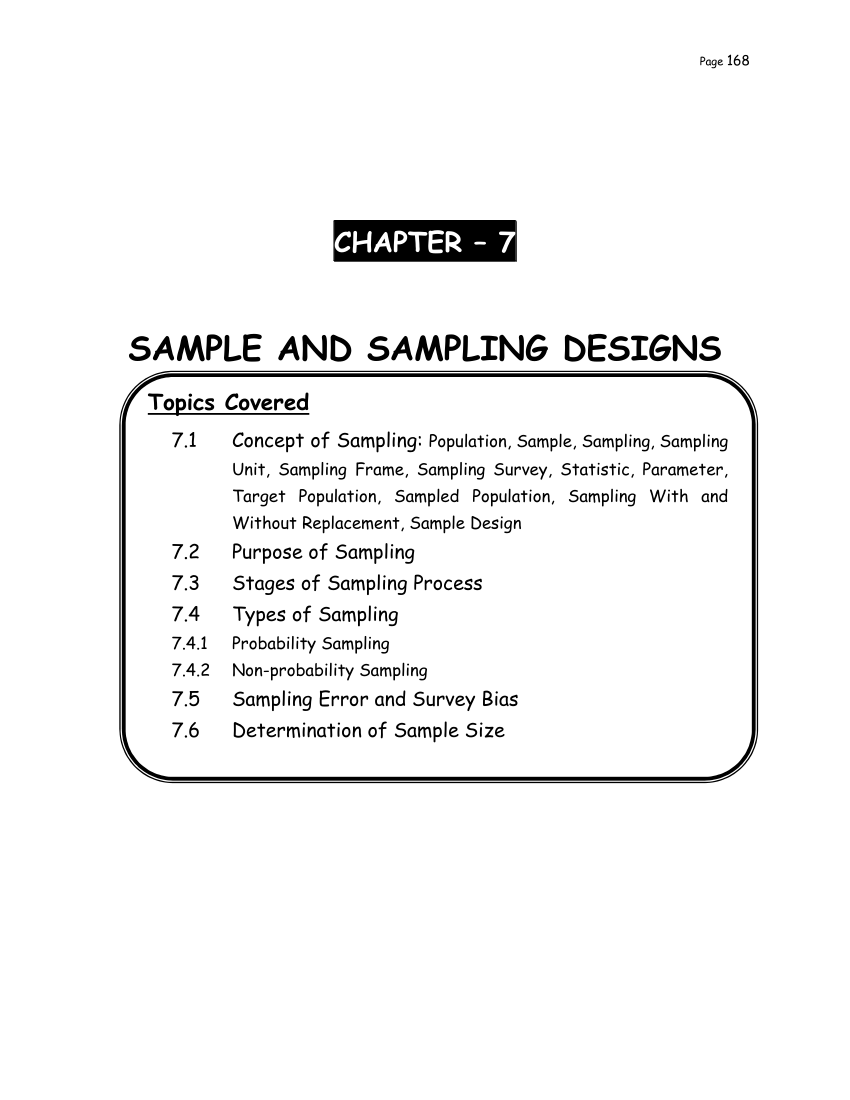 sample of population and sampling in thesis