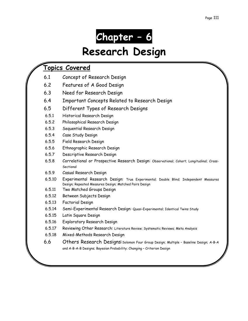 a research design pdf