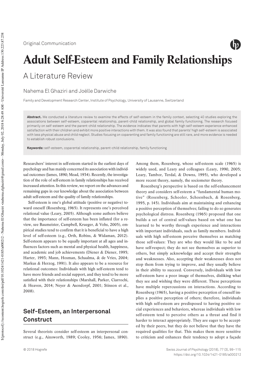 family and intimate relationships a review of the sociological research