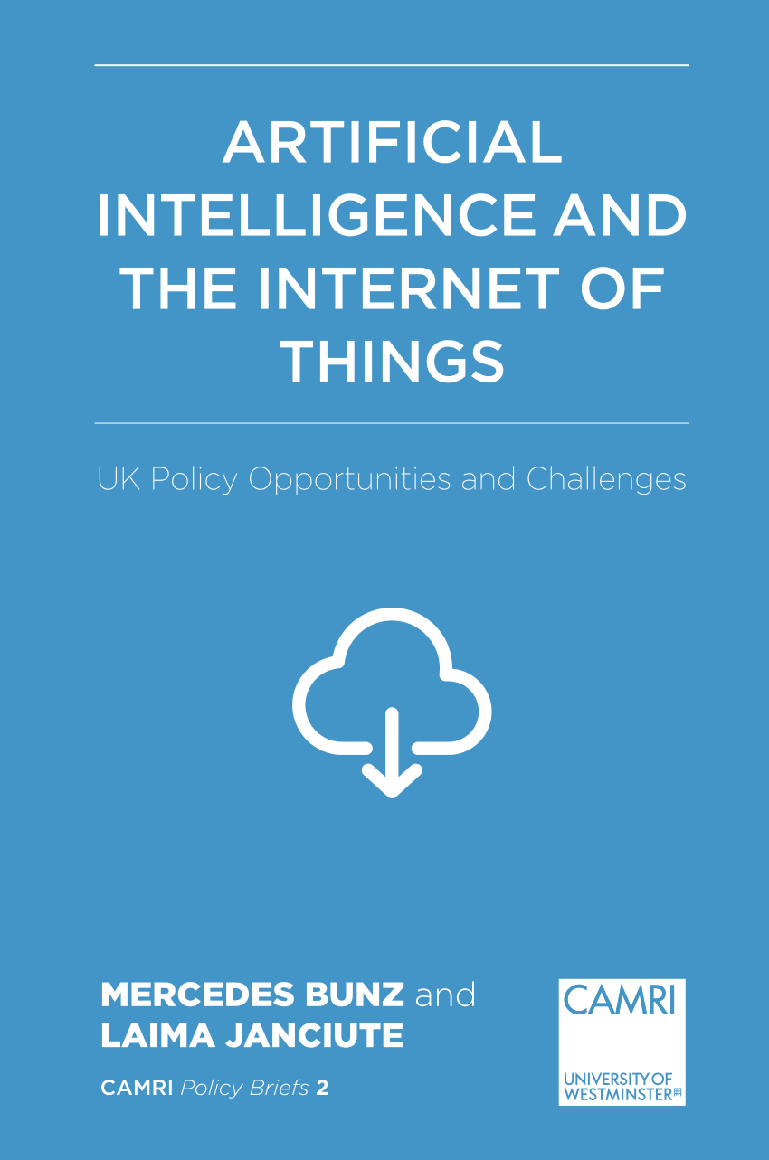 Pdf Artificial Intelligence And The Internet Of Things Uk Policy Opportunities And Challenges