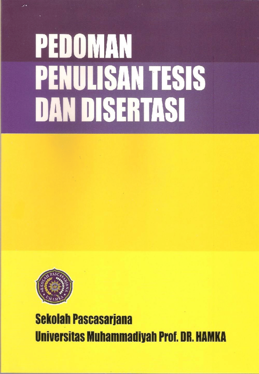 Pdf Buku Pedoman Tesis Sps Uhamka