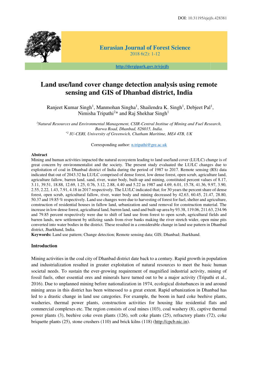 land cover thesis