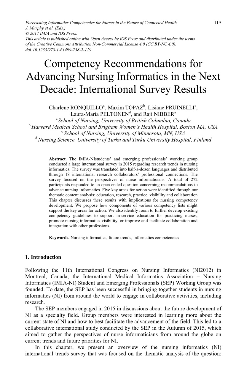 research topics for nursing informatics