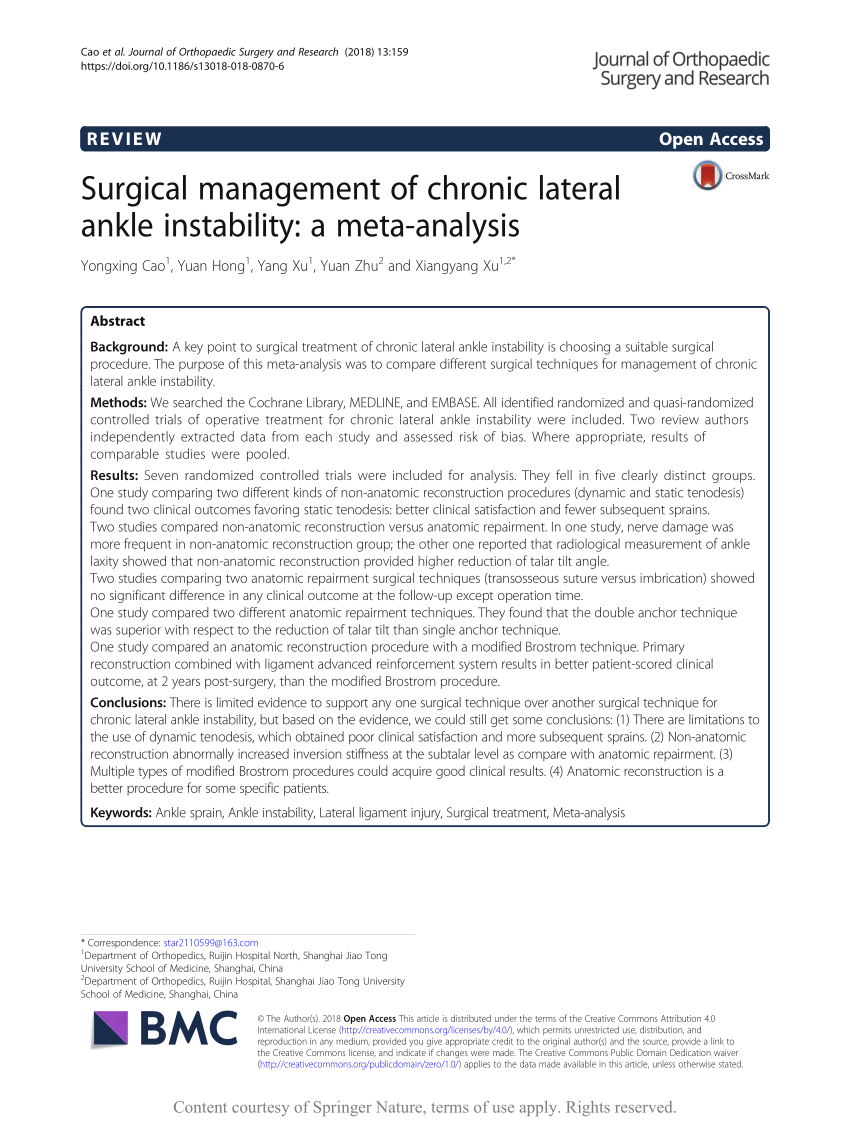 Chronic Ankle Instability - LA Orthopedic & Pain Center