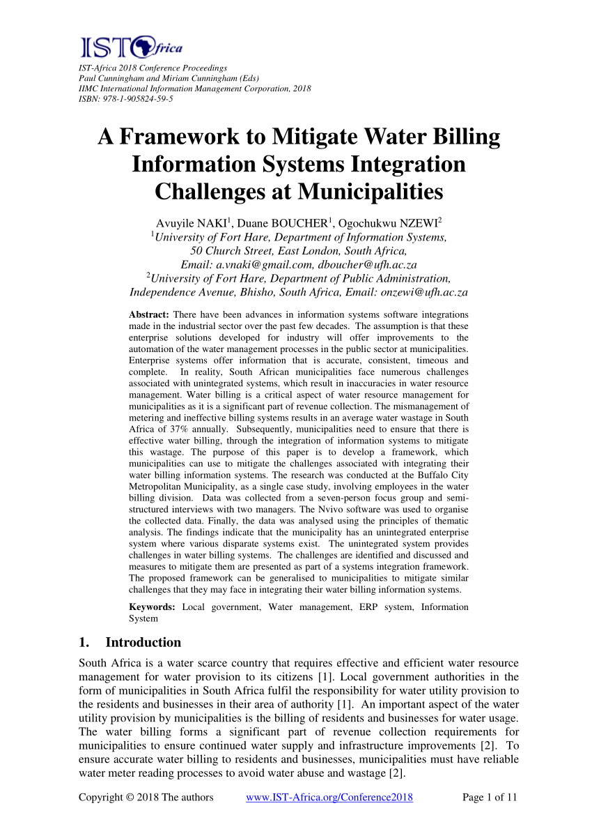 water billing system research paper