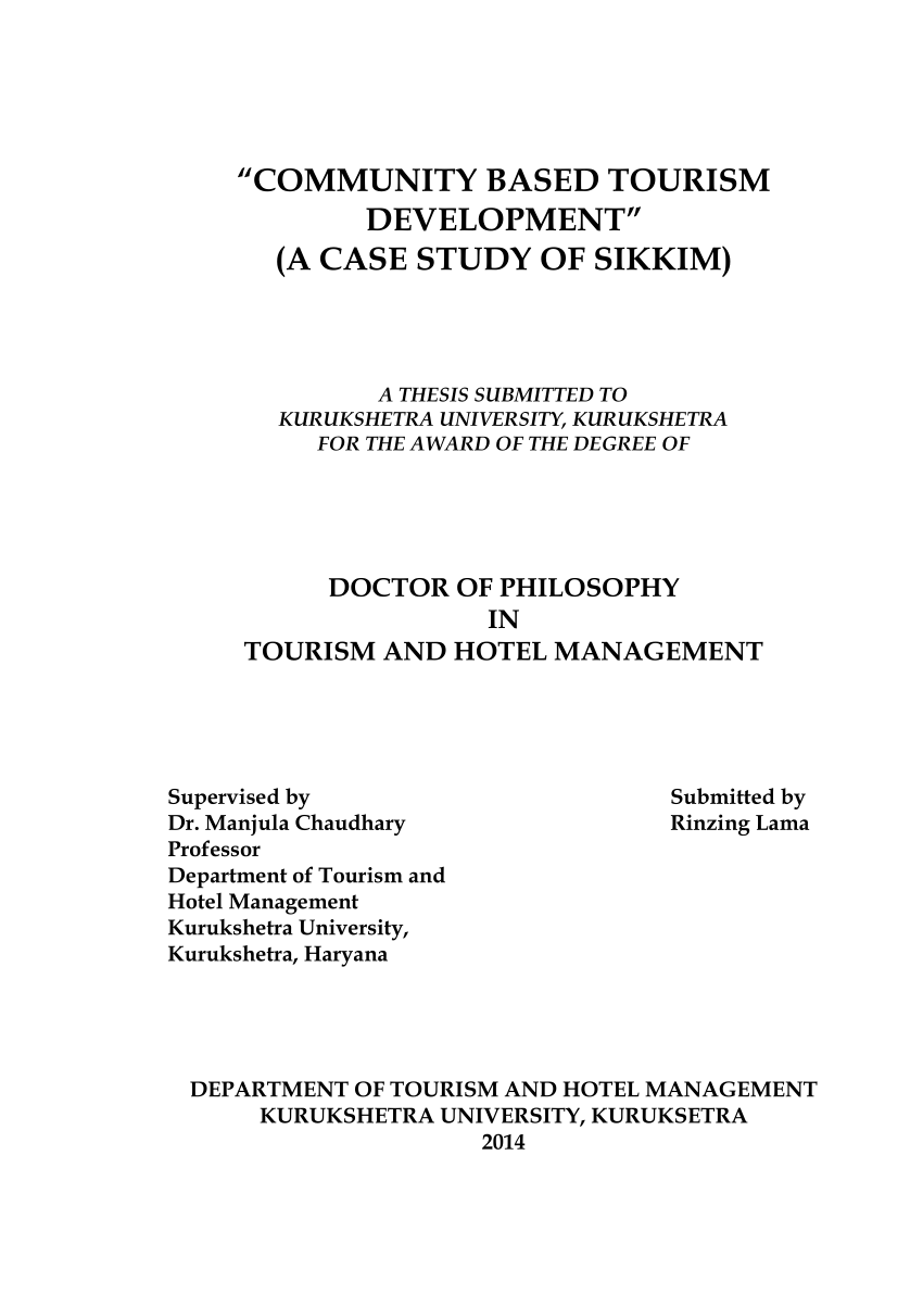 tourism development case study