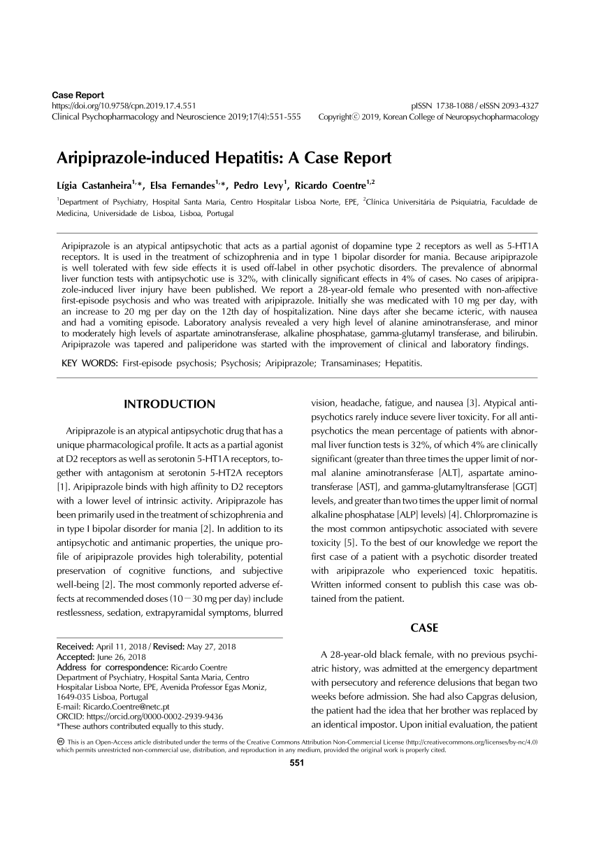 Switching to amisulpride due to hepatic complications, European Psychiatry