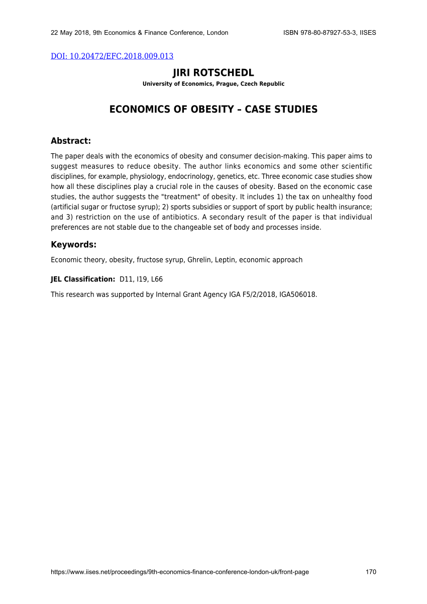 obesity case study examples