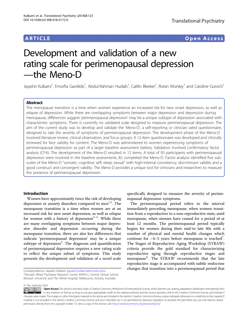 PDF) Development and validation of a new rating scale for