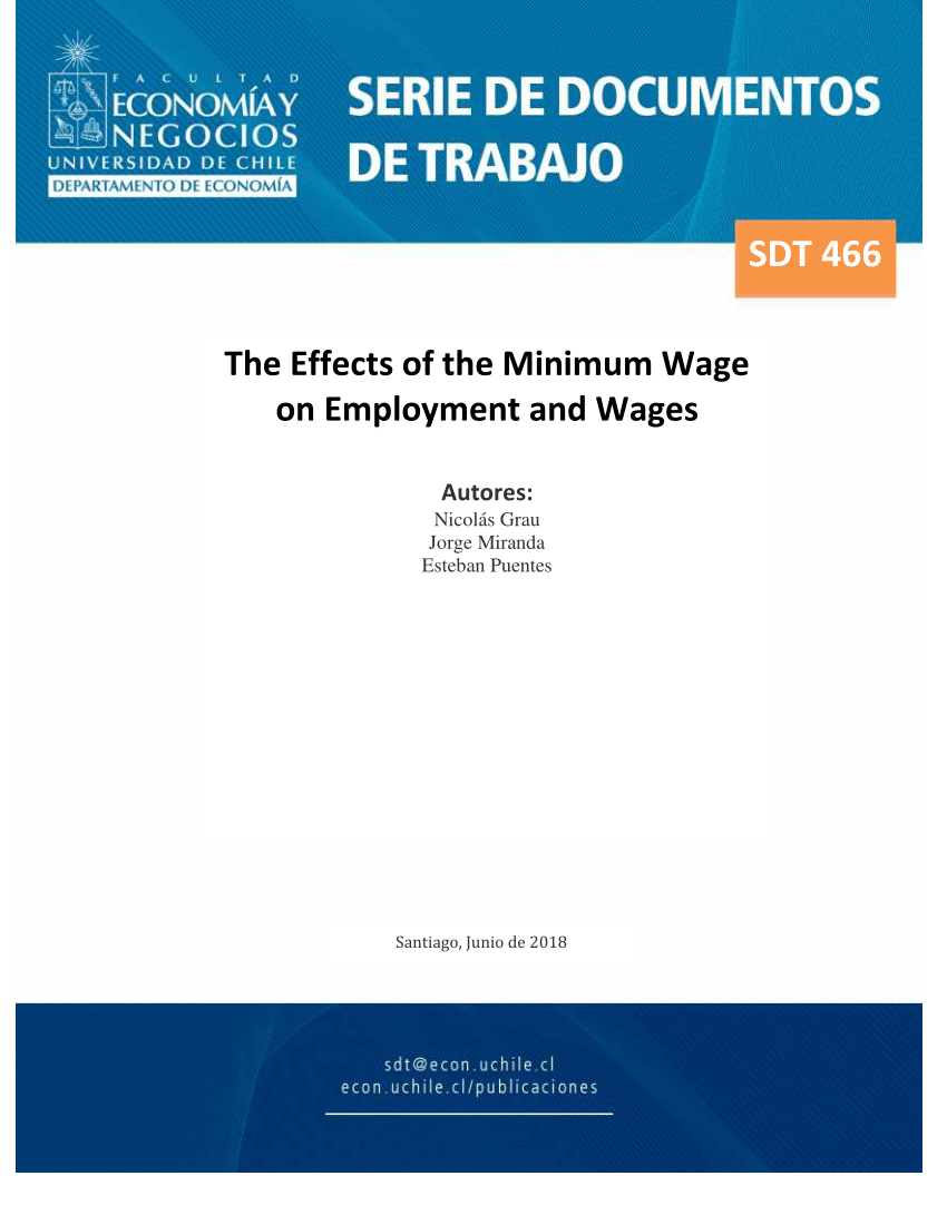 The Effects Of Minimum Wages On Employment