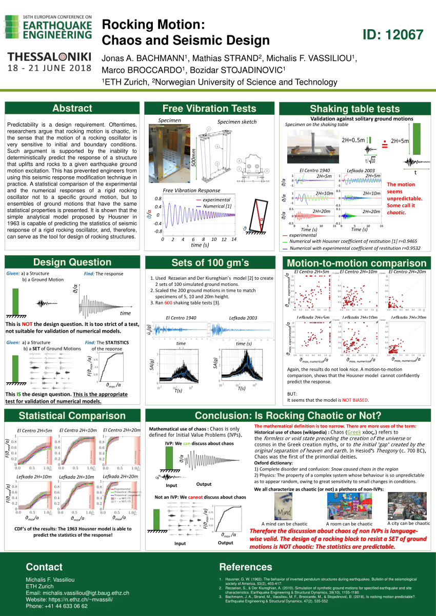 (PDF) Rocking Motion: Chaos and Seismic Design